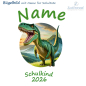 Preview: Bügelapplikation Dino T-Rex Name