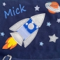 Mobile Preview: Kindergartentasche  mit  Rakete Weltall