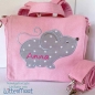 Preview: Kindergartentasche mit Maus personalisiert mit Name