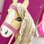 Mobile Preview: Schultüte helles Pony Pferd und Name aus Stoff personalisiert