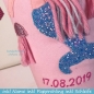 Mobile Preview: Schultüte Stoff mit Meerjungfrau rosa-türkis