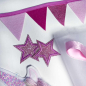 Preview: Glitzer Sterne rosa