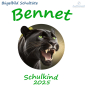 Preview: Bügelapplikation schwarzer Panther