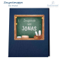 Preview: Zeugnismappe mit Bügelbild Schule