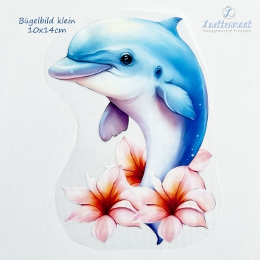 Bügelapplikation Delfin