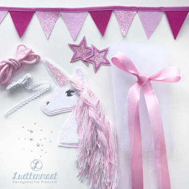 Applikation Schultuete Einhorn