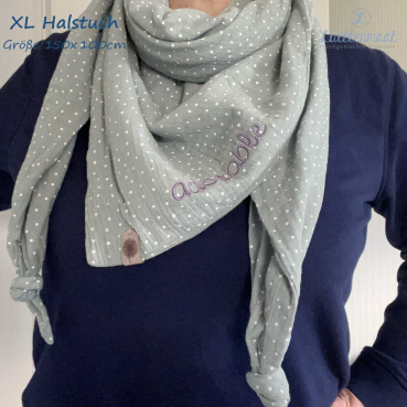 XL Halstuch rosa mit Glitzer