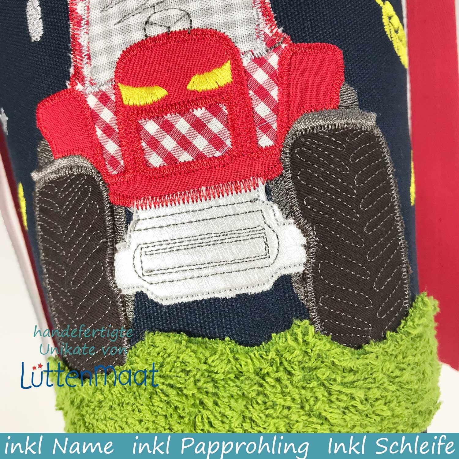 Schultüte Zuckertüte Trecker / Traktor blau