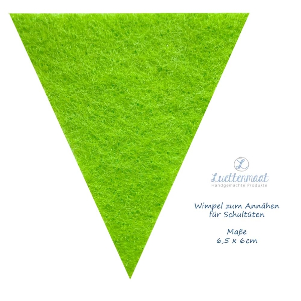 Wimpel filz maigrün