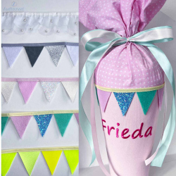 wimpelkette schultuete lila